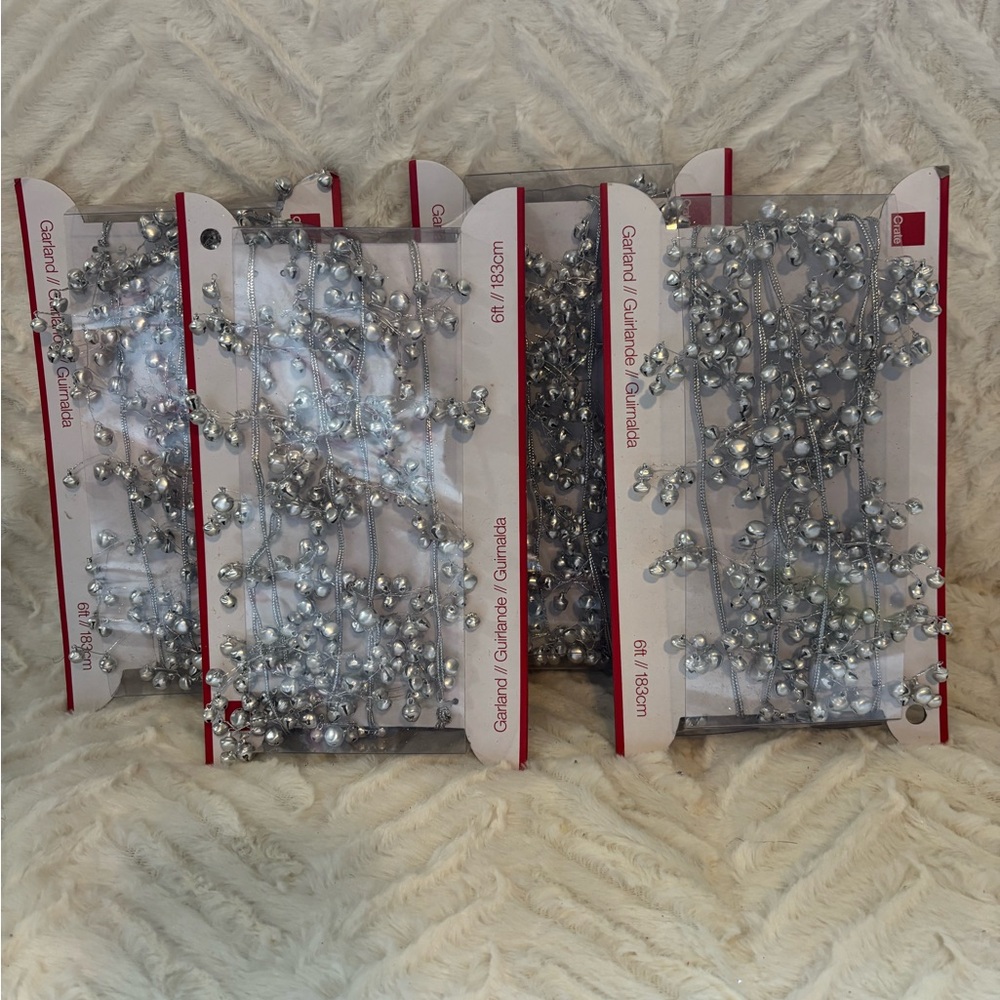 Crate&Barrel Silver Holiday Garland